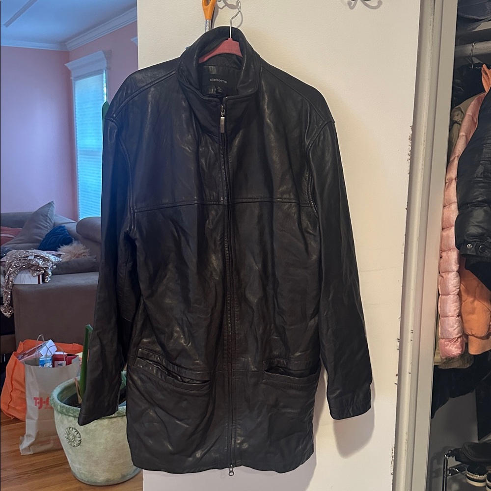 Vintage Liz Claiborne Black Leather Jacket